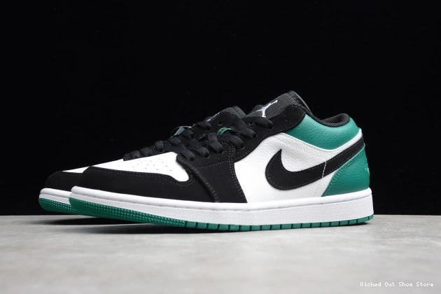 Kick Theory Air Jordan Low 1 Black Mystic 553558-113 White Green 0811